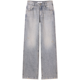 【免费改裤】进口面料Miss Sixty2025春秋新款牛仔裤女直筒裤复古