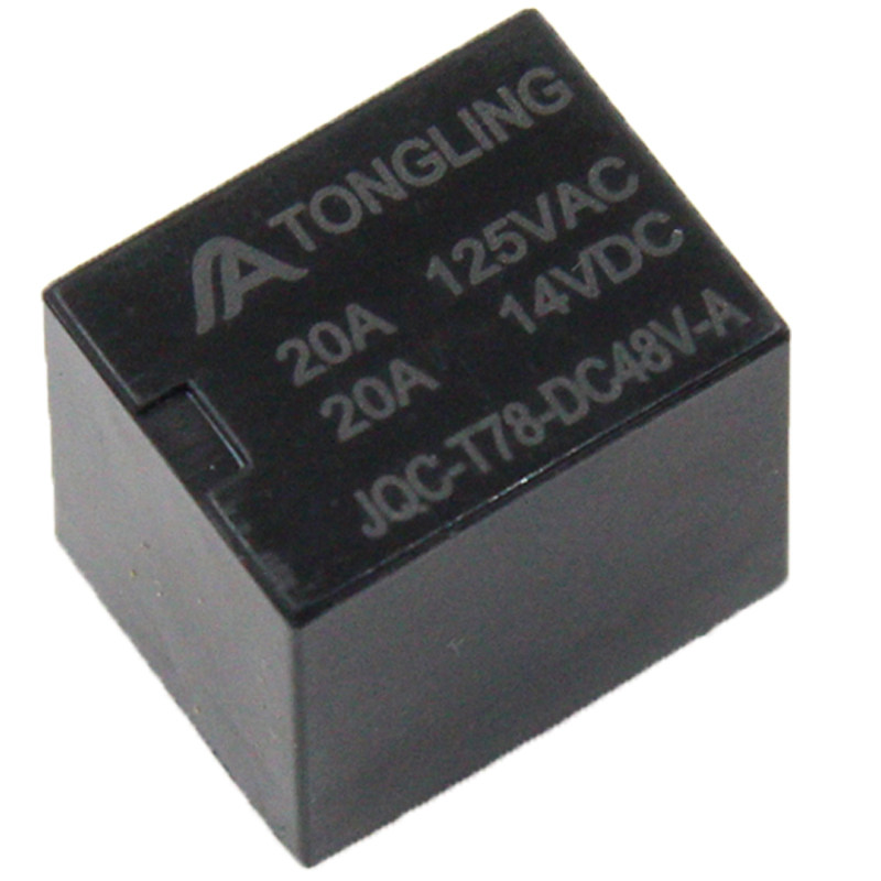 汽车继电器12v 5脚 4脚 sra 20A直流5V 9V 24VDC小型电磁T78厂家