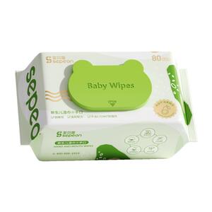 圣贝恩加厚手口专用湿巾80抽