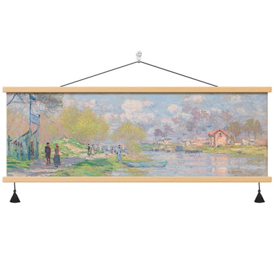 世界名画卧室床头挂画