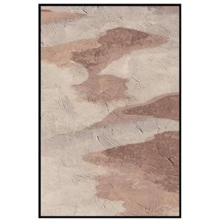 抽象高级感客厅装饰画日式原木风极简玄关挂画侘寂风艺术挂画定制