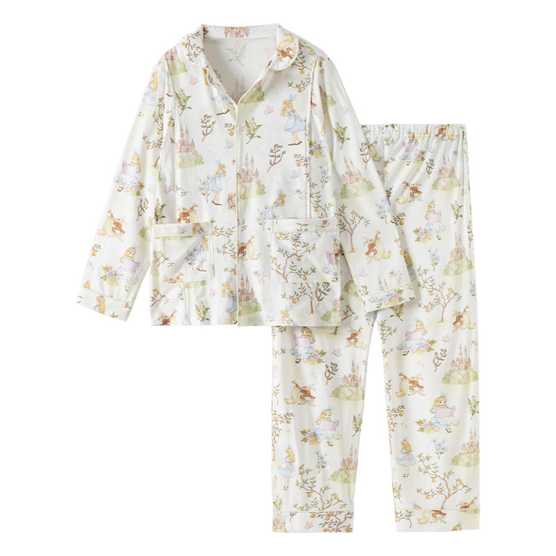 欢喜小熊孕妇产后秋款纯棉月子服