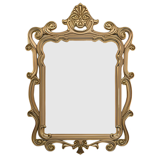 法式复古高级化妆镜欧式壁炉艺术装饰镜智能干湿区卫生间梳妆镜子