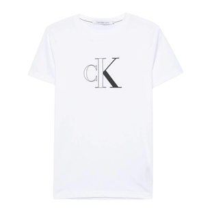 Calvin Klein Jeans CK 男士修身时尚圆领休闲短袖T恤 J30J325678