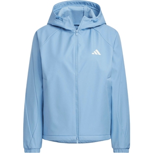 adidas阿迪达斯女子运动训练休闲梭织连帽夹克外套KC0087