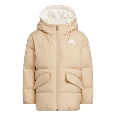 阿迪达斯小童防风保暖鸭绒羽绒服