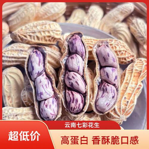 【特大颗粒】2025新货云南七彩花生 水煮咸干 香酥脆口感