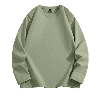 班尼路S&K纯棉长袖t恤男款春季重磅圆领打底衫男生宽松休闲上衣Y