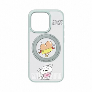 ROCK洛克适用苹果16pro max手机壳磁吸充电蜡笔小新支架保护套哆啦A梦iPhone16pro叮当猫防摔旋立支点15pro