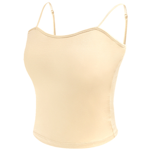 舞蹈服吊带上衣背心女成人现代舞古典舞内搭练功服打底内衣带胸垫