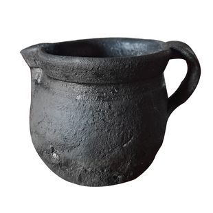 大理烤茶罐白族传统雷响茶土罐云南特产手工黑陶罐围炉煮茶壶家用