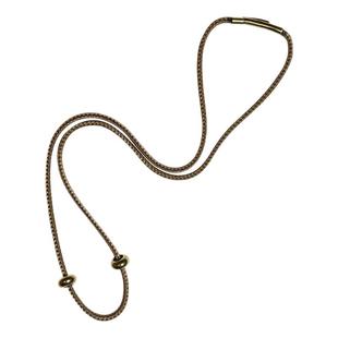 洪菁手作 2.0锁骨链玉石黄金吊坠挂绳八股项链绳男女通用款