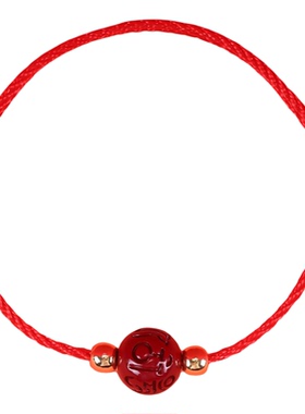 转运珠手链男女马年本命年朱砂