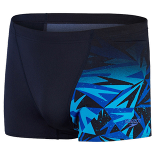 speedo速比涛泳裤男新款速干舒适专业温泉沙滩防尴尬平角泳裤装备