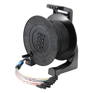 手提式缆车卡农头话筒音频线手摇收线盘轮户外4路8通道灯光信号线