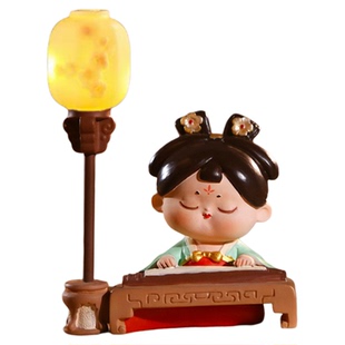 西安文创纪念品唐仕女琴棋书画摆件陕西特产特色伴手礼新年小礼物