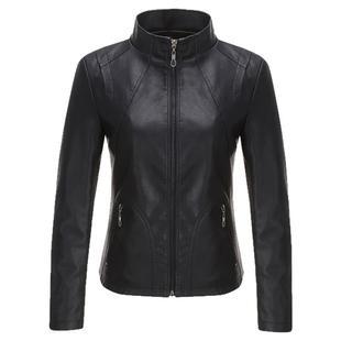 2025秋冬新款真皮皮衣女短款修身韩版立领绵羊皮夹克大码显瘦外套