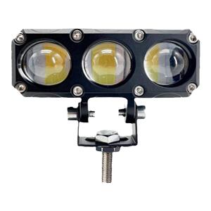 电动车灯摩托车射灯外置超亮透镜聚光电瓶三轮车LED大灯强光黄白