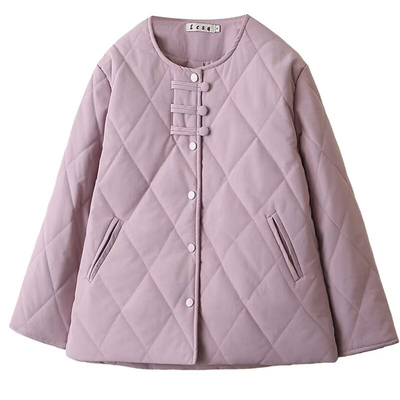 大码女装秋冬加厚保暖棉服外套女