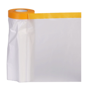 3J2410 遮蔽膜喷漆遮蔽膜美纹纸和纸胶带装修油漆保护膜 家具门窗地脚线保护膜胶带