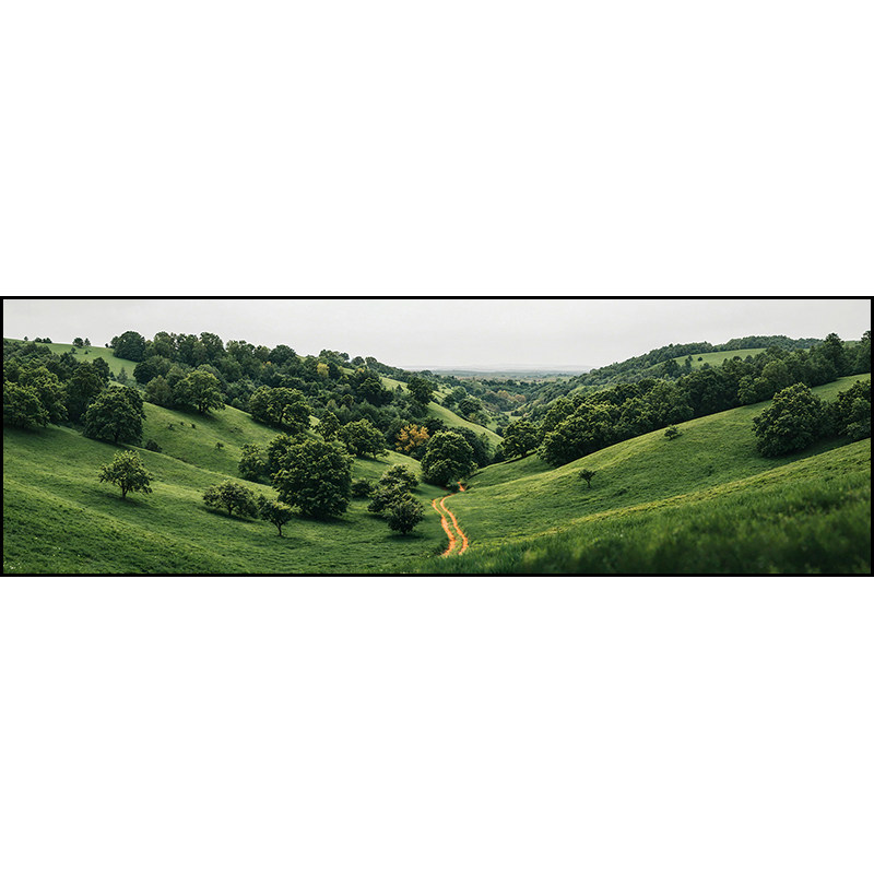 在山野 客厅长横幅装饰画风景画沙发背景墙挂画现代轻奢北欧壁画