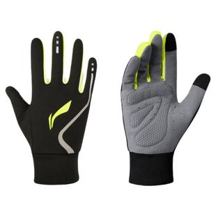 李宁手套男冬季骑行加绒加厚摩托车专用户外保暖男士防水防寒触屏