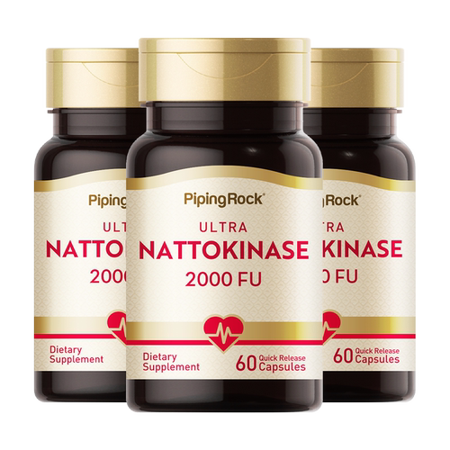 3瓶美国朴诺纳豆激酶胶囊纳豆精菌进口高活性2000FU非日本红曲片