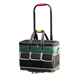 工具包拉杆带轮大容量五金收纳方包结实耐用电工木工维修专用包