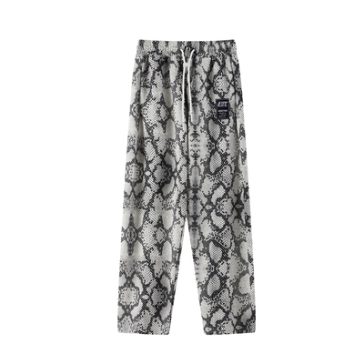 andtime美式九分直筒长裤