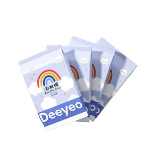 德佑婴儿柔软布尿裤试用装彩虹尿不湿超薄透气男女宝宝拉拉裤6片