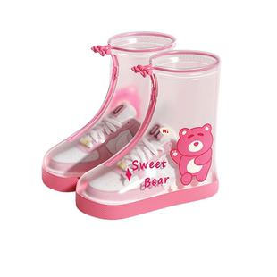 茜锁雨鞋套防滑耐磨加厚儿童下雨天外穿水鞋脚套男女户外防雨鞋套