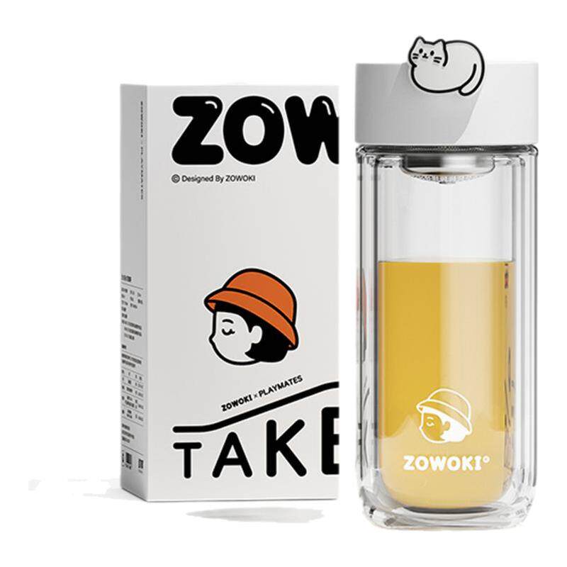 造物集双层硼硅玻璃杯便携车载