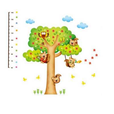 防晒防水幼儿园卡通玻璃贴纸防水