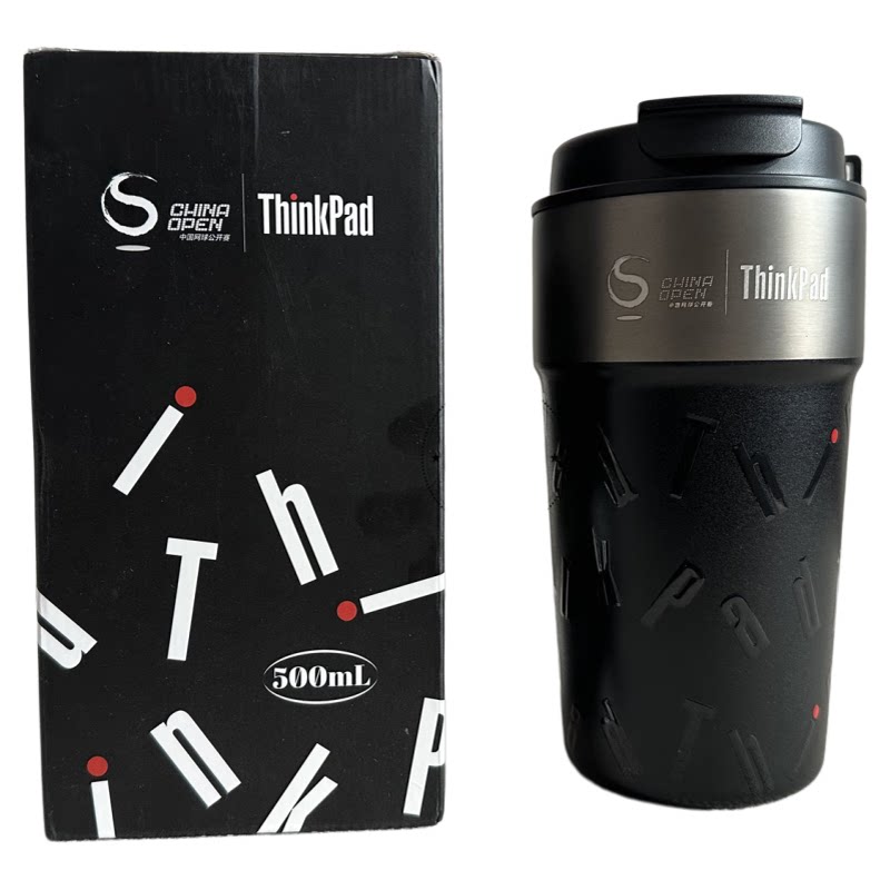 联想Thinkpad保温杯316不锈钢水杯便捷随行杯女男士咖啡杯吸管杯