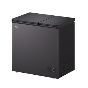 海尔冰柜双温双室家用181/293/291升冷藏冷冻两用双开门卧式冷柜