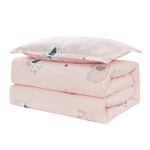 高端儿童蚕丝被100%双宫桑蚕丝被幼儿园宝宝双层纱A类面料婴幼儿