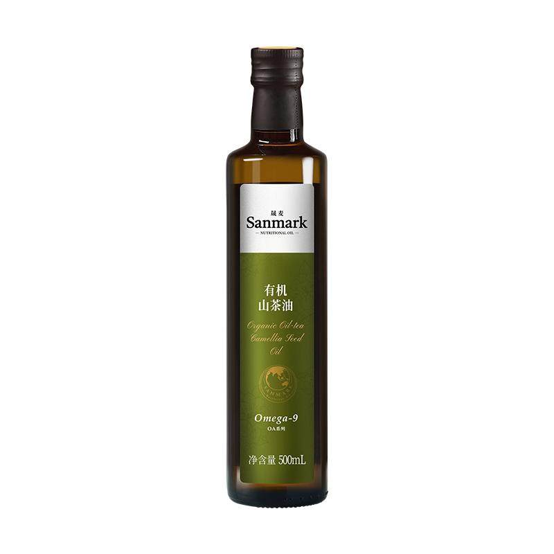 晟麦有机山茶油500ml正宗0反式脂肪酸一级压榨官旗正品热炒食用油