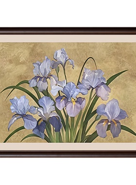 美式卧室装饰画玄关中古风床头画