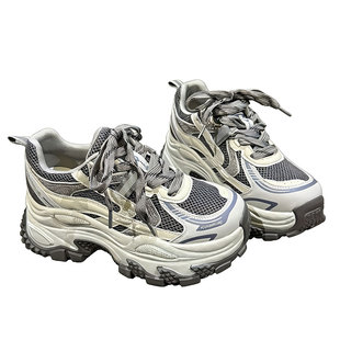 老爹鞋女款2026新款9959厚底真皮水钻女鞋今年流行爆款超火运动鞋