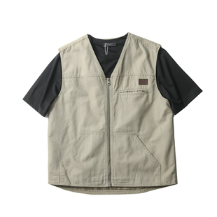 品质精湛！100全棉水洗秋冬男女情侣工装休闲时尚百搭背心马甲潮