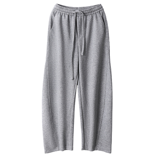 DCW休闲运动长裤女宽松显瘦跑步健身阔腿裤普拉提训练瑜伽弯刀裤