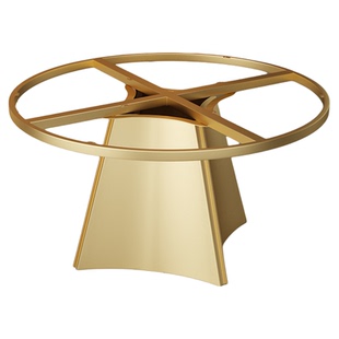 岩板圆餐桌架圆桌脚圆桌底座台架圆台脚旋转餐桌架大理石转盘桌架