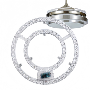 风扇灯led灯芯客厅吊扇灯餐厅卧室光源吸顶灯替换芯圆形灯盘灯片