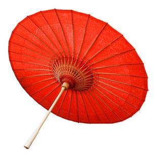 巧匠红色油纸伞古风红伞非遗手工结婚用古法染色晴雨两用无味婚伞