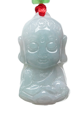 虚空藏菩萨吊坠牛本命翡翠