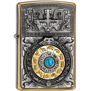 ZIPPO官方正品打火机 九宫八卦限量收藏级芝宝防风官网送男友礼物