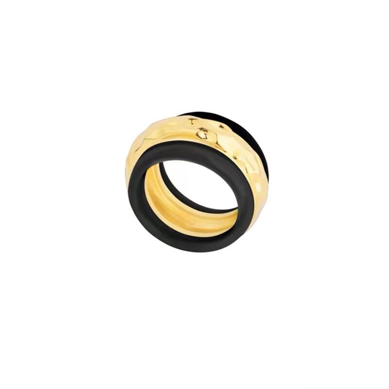 圆环珐琅戒指复古小众高级感饰品