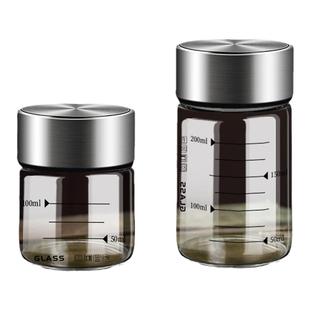 食品级中药分装瓶耐高温储存瓶便携玻璃杯子装中药液容器空密封罐