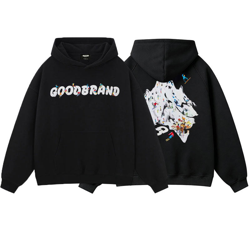 【官方正品】GOOD BRAND趣味雪糕滑雪连帽卫衣帽衫秋冬季男女同款