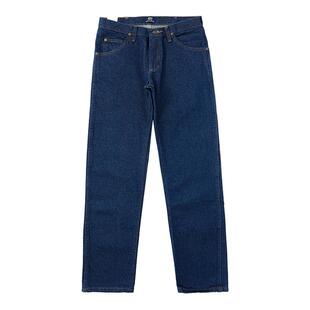 【自营】Wrangler/威格脱浆原色牛仔裤男款宽松直筒长裤秋冬百搭